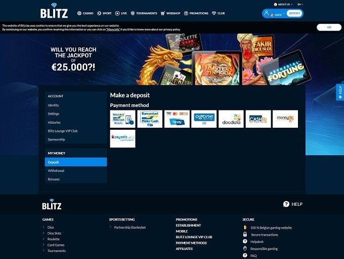 Ontdek de beste online blitz casino opties in België voor je plezier, blitz casino