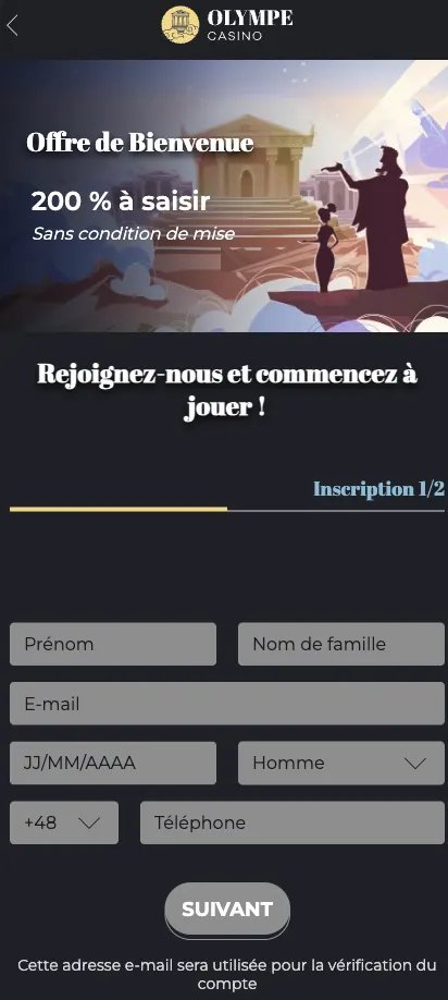 En savoir plus sur olympe casino mon compte